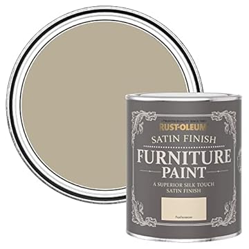Rust-Oleum Cream Furniture & Skirting Board Paint in Satin Finish - Featherstone 750ml