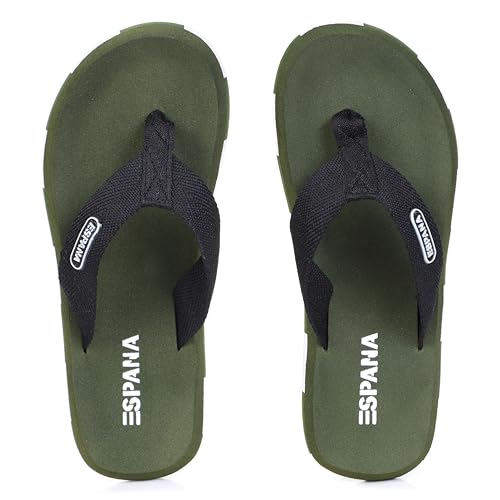 Image of ESPANA Super Soft Orthopedic Men's Slipper - Black | Soft EVA, Non Slip, Lightweight | Comfortable Flip Flops for Home | Diabetic Care Dr. Slippers with Extra Comfort | Daily Use Chappal