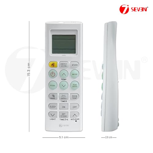 Image of 7SEVEN Compatible with Lg Ac Remote Original AKB73975615 Model 36A Suitable for Lg Mosquito Button Air Conditioner and Make Sure Replicate Genuine Remote Exactly