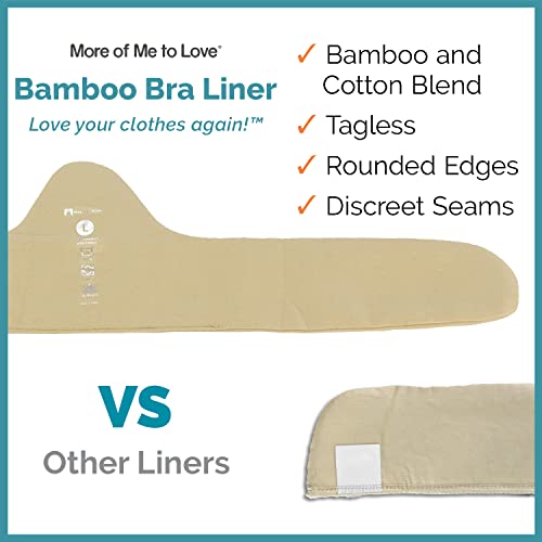 Soft Natural Bamboo Cotton Bra Liners - Moisture Absorbing, Machine Wash, No Seams, No Tags, No Discomfort4