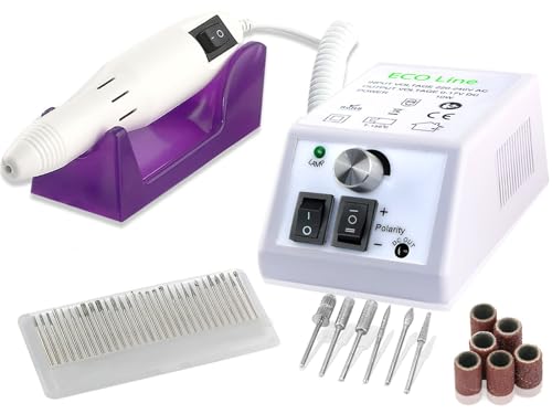 Fußpflegegerät Maniküre Pediküre-Gerät Fräser Schleifgerät Fußpflege-Set Nagelpflege-Set 20.000 Umdrehungen Pediküre Gerät mit Diamantschleifer für Hornhautentfernung