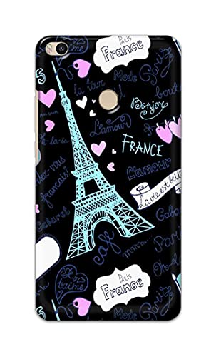 Image of PRINTFIDAA Lovers Famous Place Eiffel Tower in Paris Printed Designer Hard Back Case Cover for Xiaomi Mi Max 2 (6.44 inch) -(TI) MVN1003