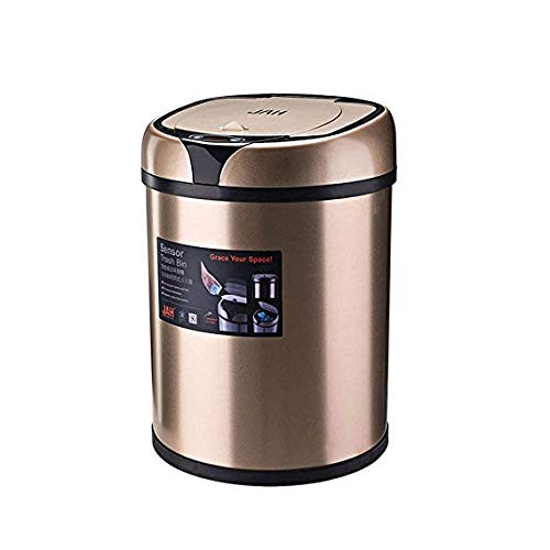 Poubelle de cuisine en acier inoxydable pour famille active 8L
