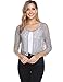 Abollria Bolero Manga Corta Mujer para Fiesta Boda Chaqueta Corta Primavera Torera...