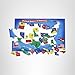 Melissa & Doug USA Map Floor Puzzle, 51 Jumbo Pieces, 2 x 3 Feet, Educational Geography Giant Puzzle for Kids Ages 6+ - FSC Certified