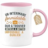 quotedazur Café-Croissant - Mug Personnalisé Intérimaire...