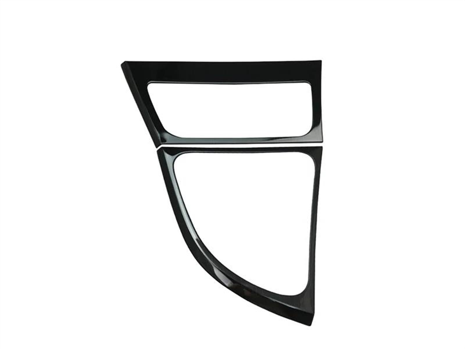 Piwine Black A Car Styling Gear Shift Panel Buttons Knob Cover Carbon Fiber Sticker For 1 Series E81 E82 E87 2007-2011