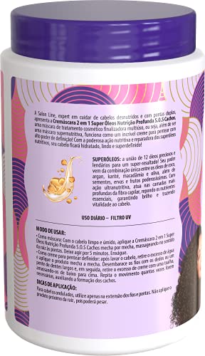 Linha Tratamento Sos Cachos Salon Line Cremascara 2x1 Nutritiva 1000 Gr Salon Line Treatment Sos Curls Collection Nutricious Creammask 2 In 1 Net 35 27 Oz Beauty Personal Care Amazon Com