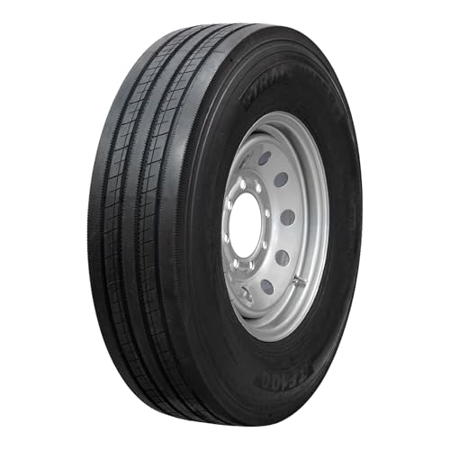 Trailquest 16' 14 ply Radial Trailer Tire & Wheel - ST 235/80R16 8 Lug (Silver...