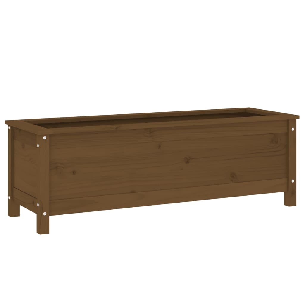 Arriate Elevado de Madera de Pino Maciza para Jardín, Huerto Urbano, Balcón o Patio con Amplio Espacio para Plantas, Verduras y Hierbas Aromáticas