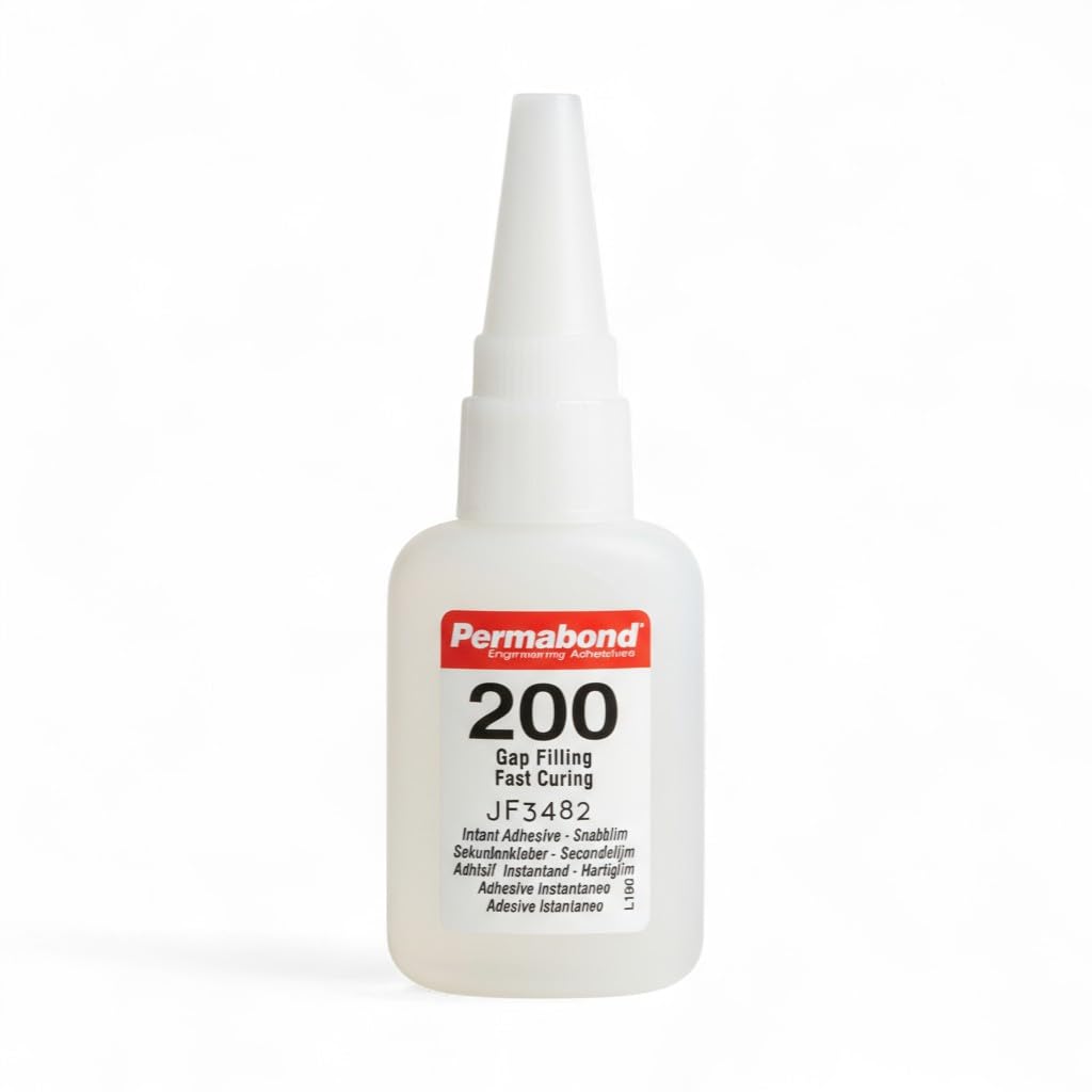 Maven Adhesive Kits (Permabond 200) High Viscosity Cyanoacrylate Adhesive, Fast-Setting Professional Grade CA Glue (Glue, 1oz)