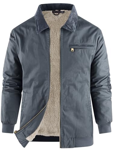 Mr.Stream Men's Water-Repellent Sherpa Lined Jacket