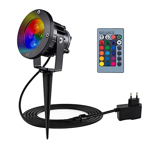 BLOOMWIN Faretto LED da Giardino 12 W RGB con