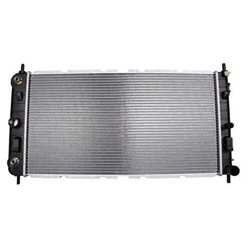 TRQ Radiator Assembly Aluminum Core Compatible with 04-10 Chevrolet Malibu 05-10 Pontiac G6 07-08 Saturn Aura CU2727 CU2851 GM3010444