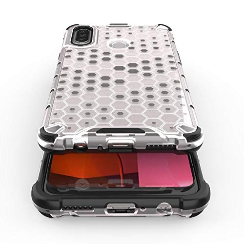 Image of Glasgow | for Samsung Galaxy A20s Honeycomb Dual Layer Hard Back Bumper Case Cover for Samsung Galaxy A20s - Black