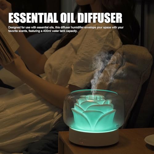 Difusor aromático eléctrico Oreilet 400ML con luz nocturna miniatura 2
