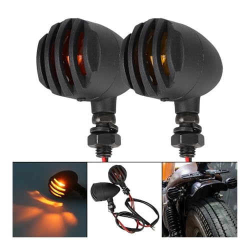 Clignotant moto Cafe Racer feu signalisation indicateur direction 12V