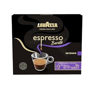 Lavazza, Espresso Barista Intenso, Café Moulu, 2 x 250g, Idéal pour la Machine Filtre ou Manuelle, Notes Aromatiques de Fruits Secs, pour un Espresso au Goût Intense et Velouté, Intensité 9/10, 500 g
