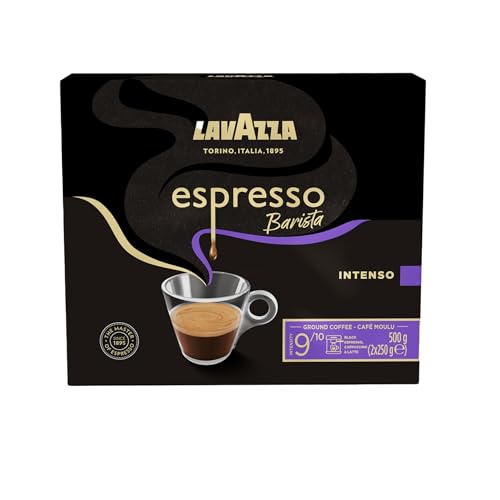 Lavazza, Espresso Barista Intenso, Café Moulu, 2 x 250g, Idéal