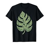 La feuille de Monstera est conçue de manière ornementale et présente la forme fendue typique de cette plante tropicale. Les détails symétriques assurent calme et clarté. Parfait pour la fête des mères, la fête de la femme, les amateurs de fleurs, les