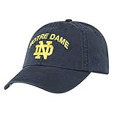 Top of the World Notre Dame Fighting Irish Men's Adjustable Relaxed Fit Team Arch hat, Adjustable