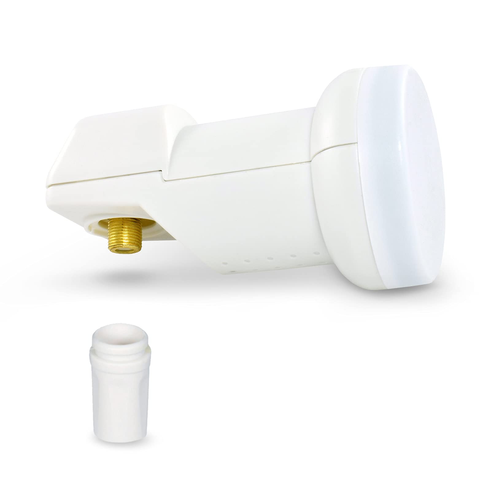 Digitale Camping Sat Anlage Spiegel 40 cm Single LNB 0,1 dB + Koaxialkabel 10m Kabel Balkon Caravan Mobil Schüssel Antenne OPTICUM für HDTV HD Sky 3D 4K geeignet