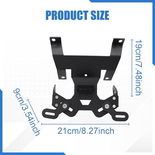Support de plaque d'immatriculation avec éclairage pour remplacer un support cassé ou non conforme - 3