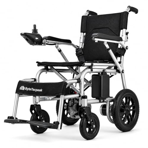 D12 Electric Wheelchair for Adults Folding Electric Wheelchair with Long Range up to 20 KM Load 150 kg Foldable for Transport Anti-tilt System & Safety Brakes for Everyday and Outdoor Use