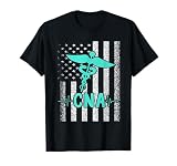 Nursing CNA Certified Nurse Assistant American Flag Vintage T-Shirt