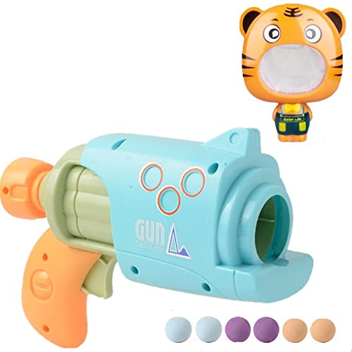 AMERTEERChildren's Air Pressure Toy Gun With Target Tiger, Soft Ball Shooting Gun Toy Gift for Boys Age of 4 5 6 7 8 9 10 10+ Years Old Kids