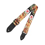 HAMPPLIES Verstellbarer Gitarrengurt Polyester Mischgewebe Strapazierfähig für Akustik Gitarre...