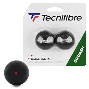 Tecnifibre Unisex-Adult Roter Punkte Squashbälle, Gelb, Nicht zutreffend