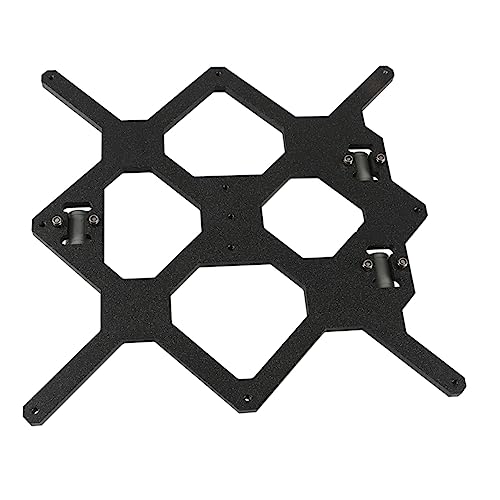 Gatuida 1 Set 3D Printer Accessories Y Direction Hot Bed Support Plate LM8UU Clamp Kit Metal Plate for Prusa i3 3D Print