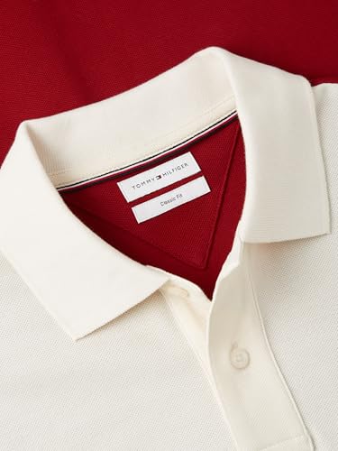 Image of Tommy Hilfiger Men's Short Sleeve Polo Shirts in Regular Fit With Stretch and Organic Pique Cotton