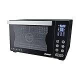 9 Automatikprogramme Steba Grillbackofen Digital KB E350  35 Liter Volumen  Digitaldisplay mit Sensor-Touch Bedienfeld  Oberhitze und Unterhitze getrennt voneinander regelbar  Drehspieß für 2 Hähnchen  Umluft