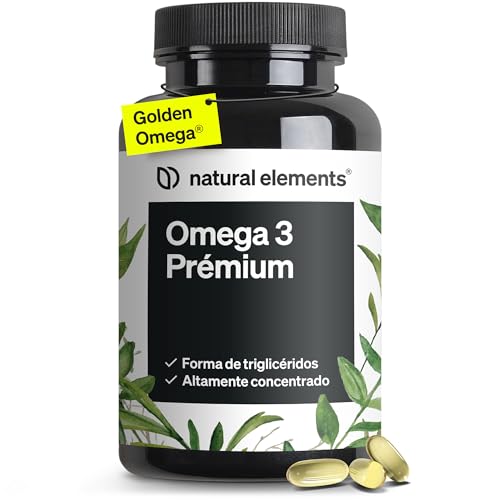 Omega 3 Aceite de pescado – Premium: 80% Omega 3 contenido en forma de triglicéridos – Fácil de limpiar, alta dosis y de pesca sostenible – 120 cápsulas