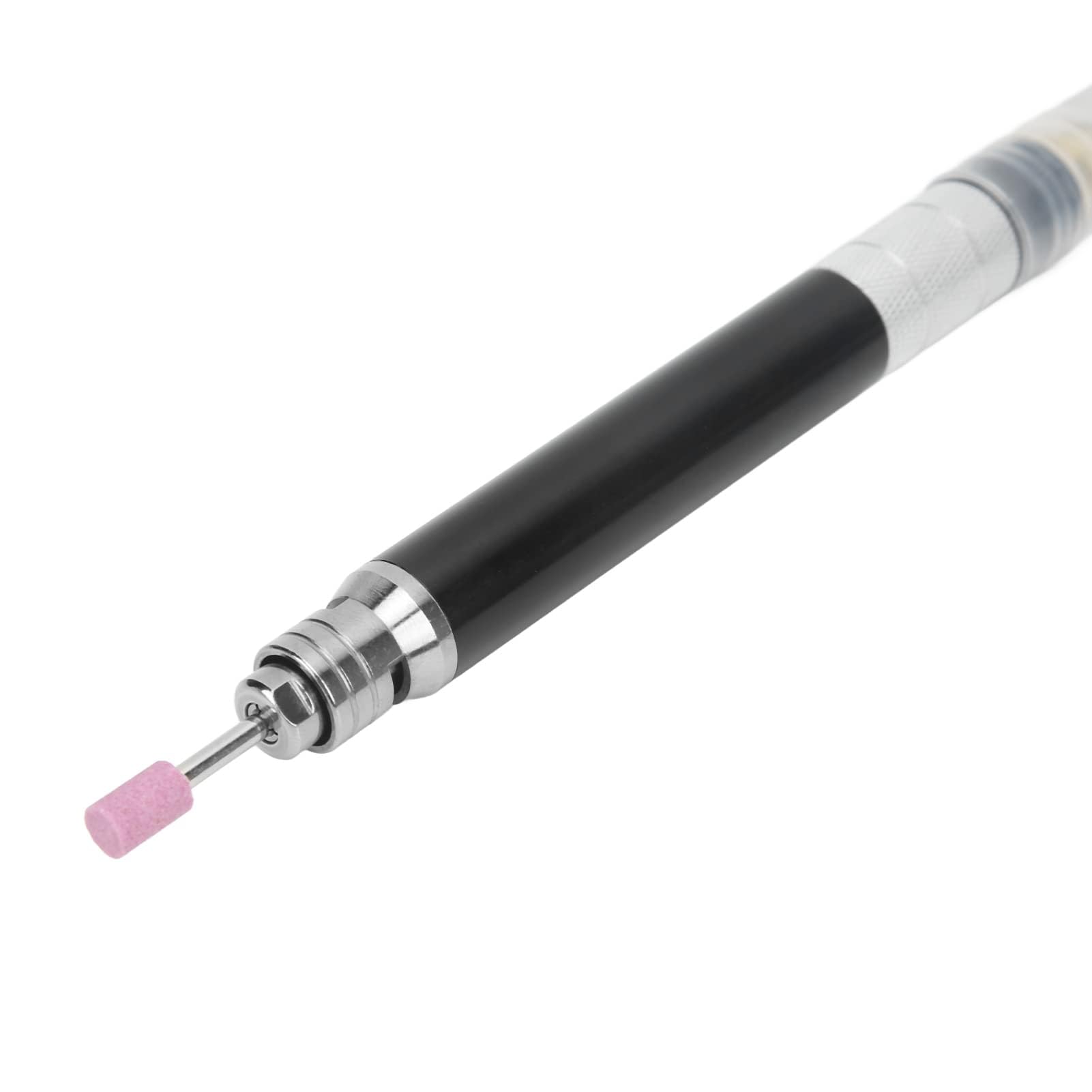 Kit Meuleuse Stylo Pneumatique Professionnel, Mini Meuleuse Air Crayon avec Accessoires, Alliage de Zinc, 65000 tr/min, 90 psi, Pince 1/8 pouce, pour Polissage Gravure Découpe