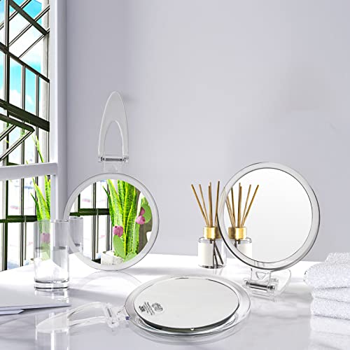 Fuhuim Hand Mirror, 1X/20X Magnifying Handheld Mirror, Portable Travel Folding Hand Held Mirror,Double Sided Makeup Mirror For Girl #TOP6