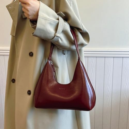 Women’s Spacious Simple Tote Bag PU Leather Hobo Purse with Top Handle Chic Designer Crossbody Bag for Fall Winter4