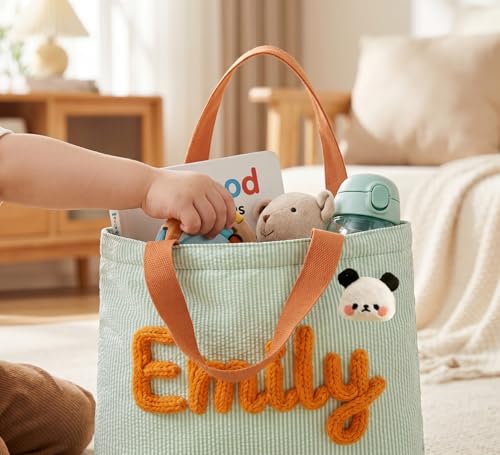 NYLGOXITK Personalized Striped Tote Bag - Custom Soft Shoulder Bag for Beach, Pool, Travel & Shopping - Gift for Her — view 6