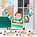 Bornerwhite David and Goliath Wooden Slingshot Game Kit Sunday School Slingshot with Drawstring Bag for Bible Story Easter Party Decor Religious Education Gift Fun Classroom Home Supplies(24 Sets)