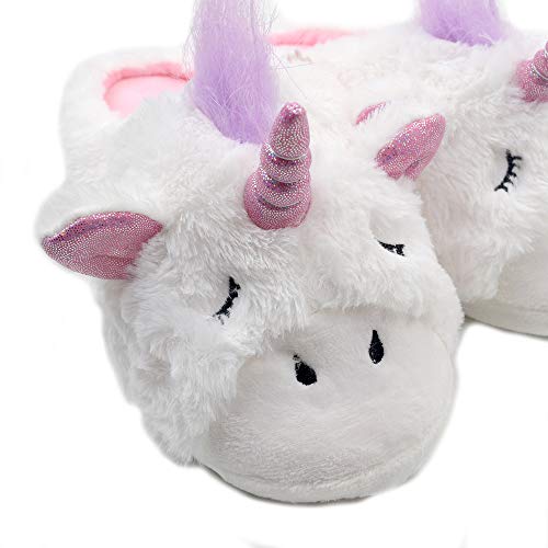 Unicorn Plush Slippers | Indoor Outdoor Sneakers | Cozy Plush Shoes Woman Slippers | Cute Fluffy Girls Slippers3