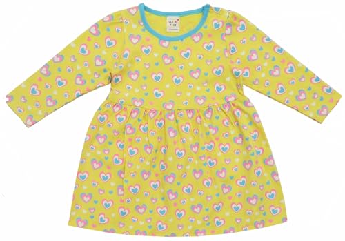 Image of Clothe Funn Baby Girls Full Sleeves Dress (12-18 Months, Combo:-2, Navy & Yellow (Pack of 2))