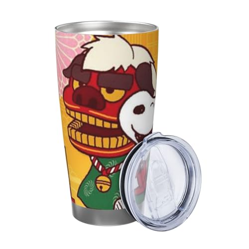 マグカップ スヌーピー4 コーヒーカップ コンビニカップ 保冷 保温 タンブラー ステンレス製 大容量 真空断熱マグ 蓋付き 持ち運び 直接ドリップ 車用 600ml Straw Three-piece Set