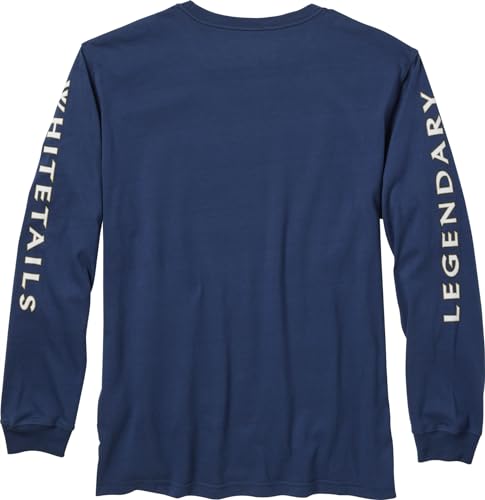 Image of Legendary Whitetails Mens Long Sleeve T-Shirt 100% Cotton Preshrunk Tee