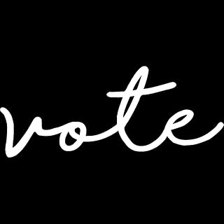 Decal Stickers of Vote (White) (Set of 2) Premium Waterproof Vinyl Decal Stickers for Laptop Phone Accessory Helmet Car Window Mug Tuber Cup Door Wall Decoration - BICVER1d14162WHW19Y24