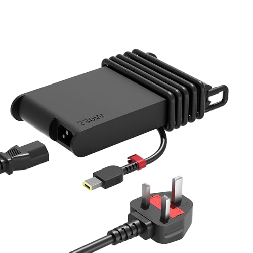 New Slim 230W Charger for Lenovo Legion Pro Slim 5 5i 5P 7 S7 C7 Y740 Y730 Y920 Y720 Y545 Y540 Y530 R720 Y7000 ThinkBook 16p Thinkpad P73 P72 P71 P70 P53 P52 ideapad Y910 Y900 Laptop ADL230NDC3A