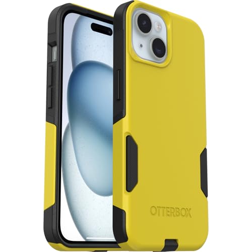Coque iPhone 15 OtterBox Commuter fine antichoc pour éviter la poussière et les chutes