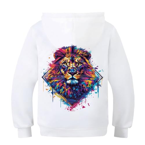 Sweats à capuche enfant lion pull manches longues 13-15 ans