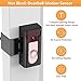 Anti-Theft Video Doorbell Mount Compatible with Wireless Video Doorbell, Not Block Doorbell Motion Sensor, No-Drill Mounting Bracket Wedge Adapter Holder Accessories for Home Rentals Room
